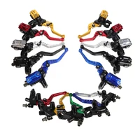 Universal 7/8 ""22mm CNC ajuste de rodillo de aluminio palanca de cilindro maestro de motocicleta bomba de freno hidráulico mango de embrague manillar