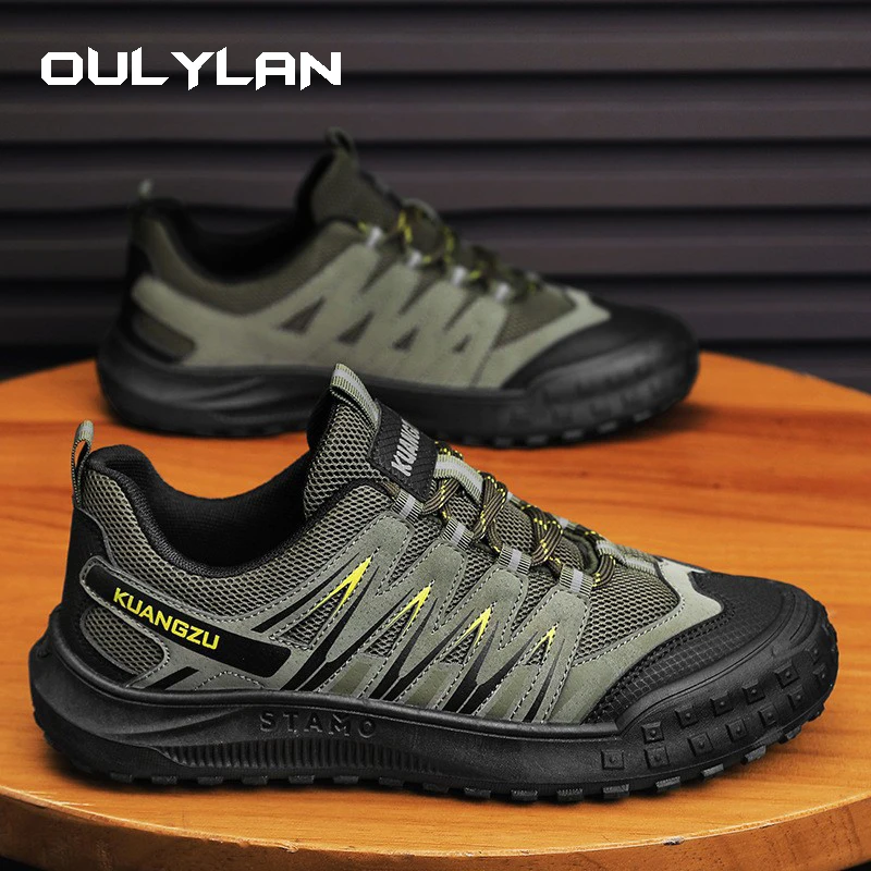 

Oulylan 2024 New Outdoor Anti-slip Wear-resistant Shoes for Men Hiking Shoes Jogging Trekking Sneakers Fast Outdoor