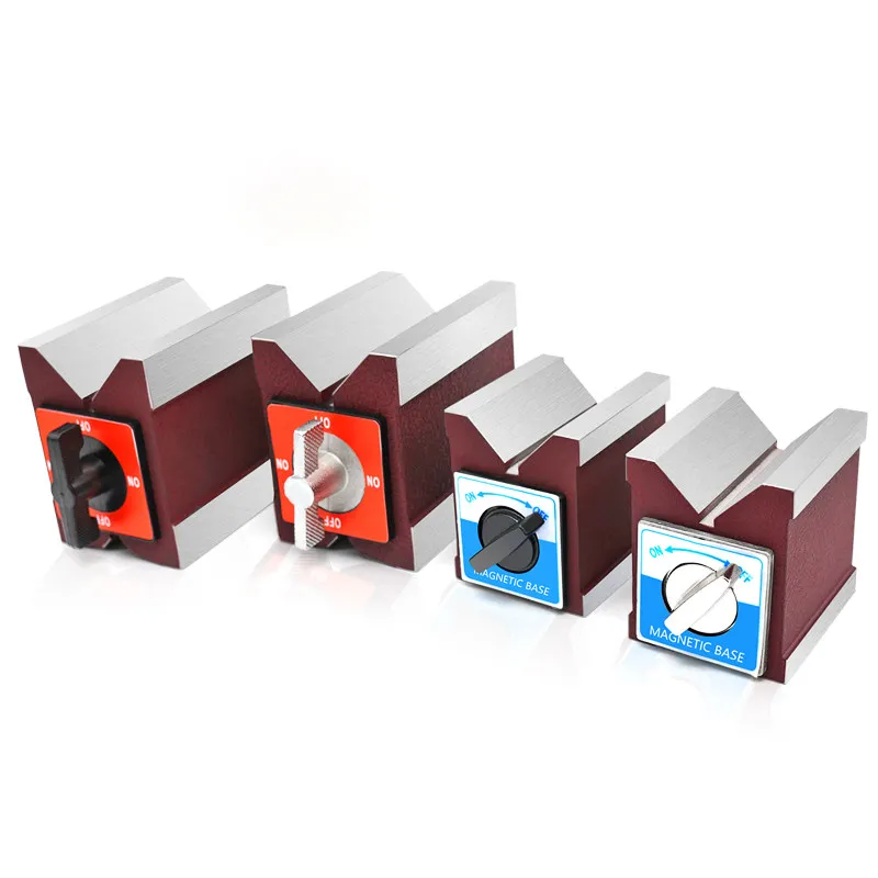 Imagen 6: Base Triangular Magnética Ajustable, 90 °   Perfil en V + Plano, Resistente al Óxido, ON/OFF, para Perfiles Redondos/Cuadrados/de 45 Grados °   Piezas