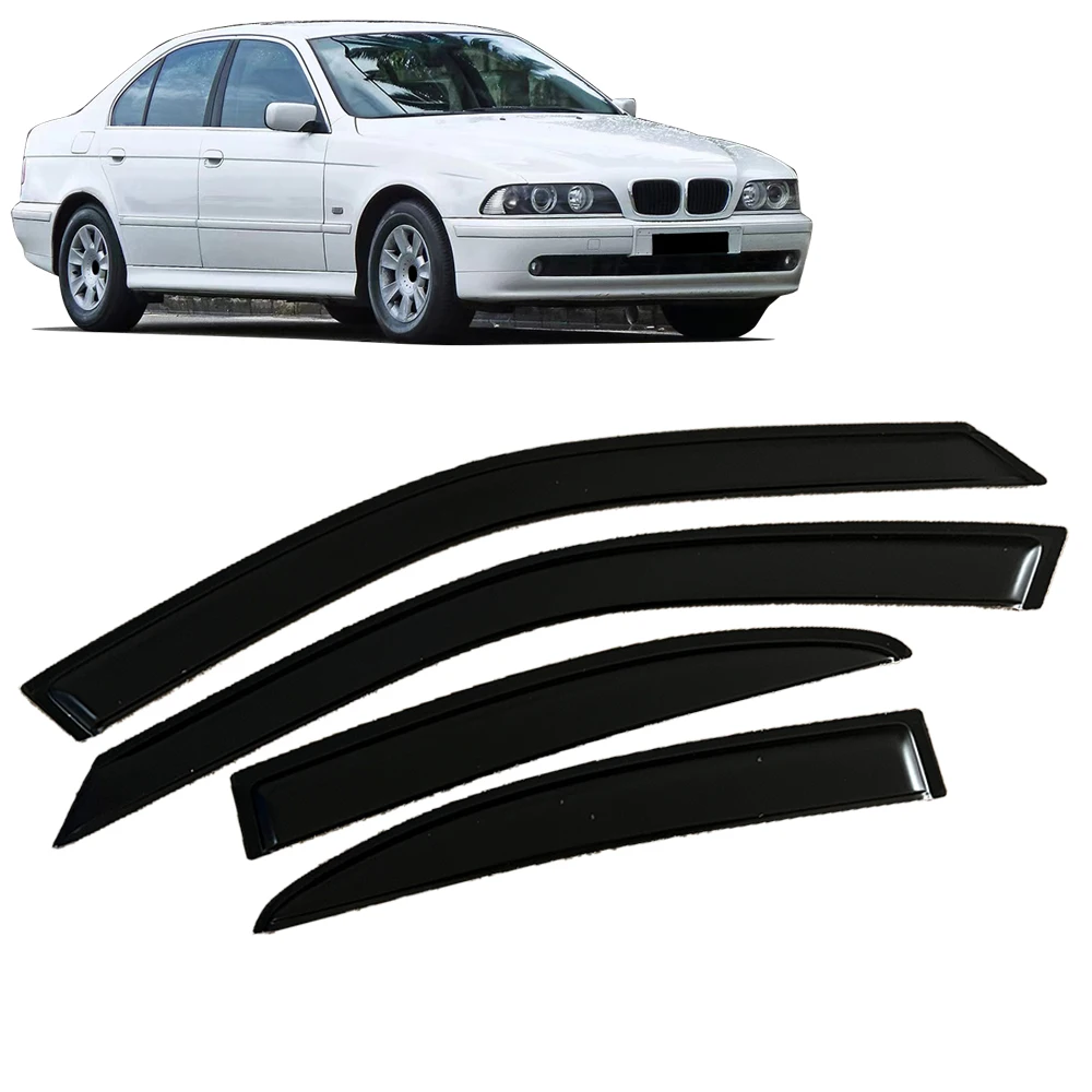 

Window Visor for BMW 5 Series E39 Sedan 1997 1998 1999 2000 2001 2002 2003 Wind Deflectors Rain Guards Door Visor Vent Shades