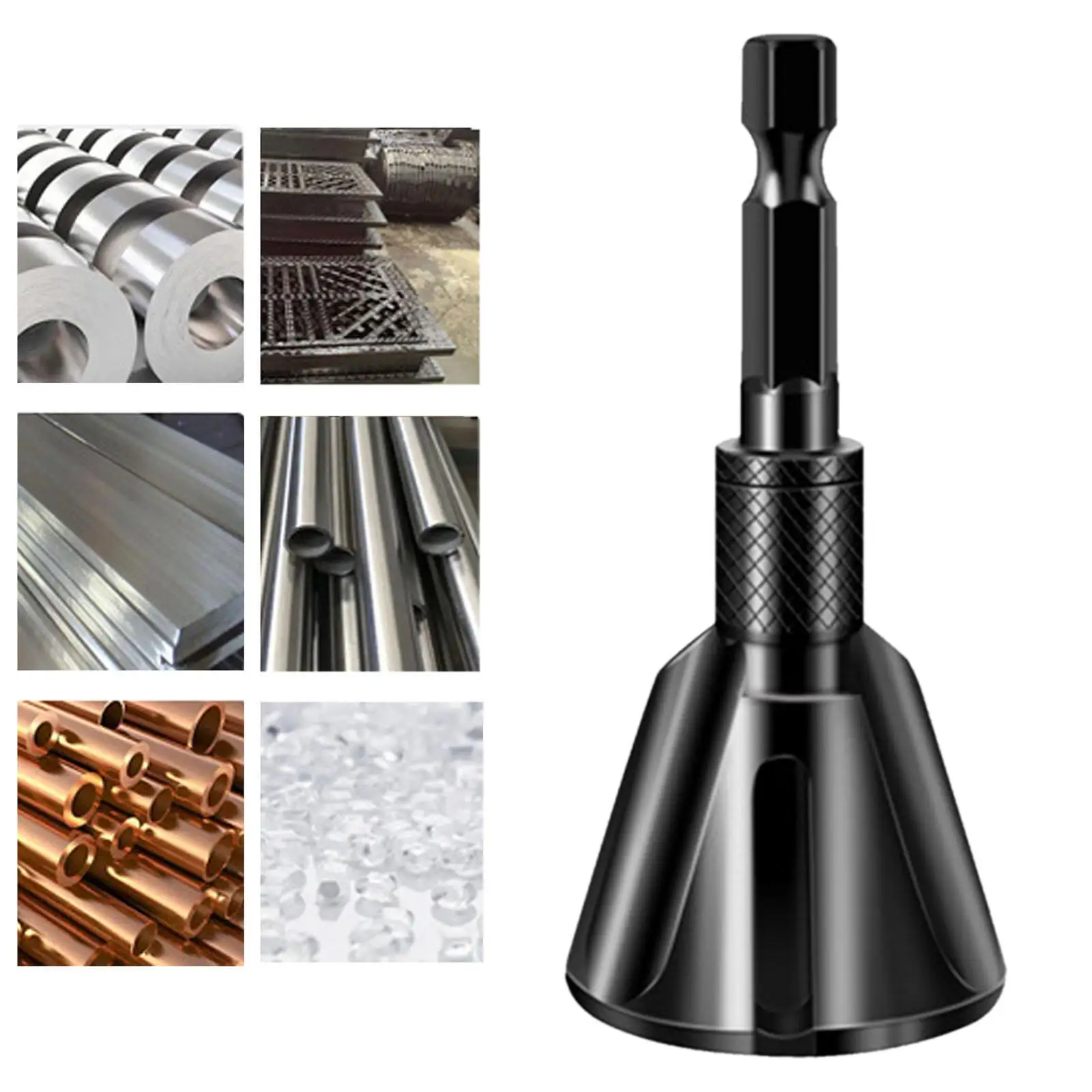 Deburring Chamfer Tool Hexagon Shank Multiuse for Wood Rod Copper Mild Steel