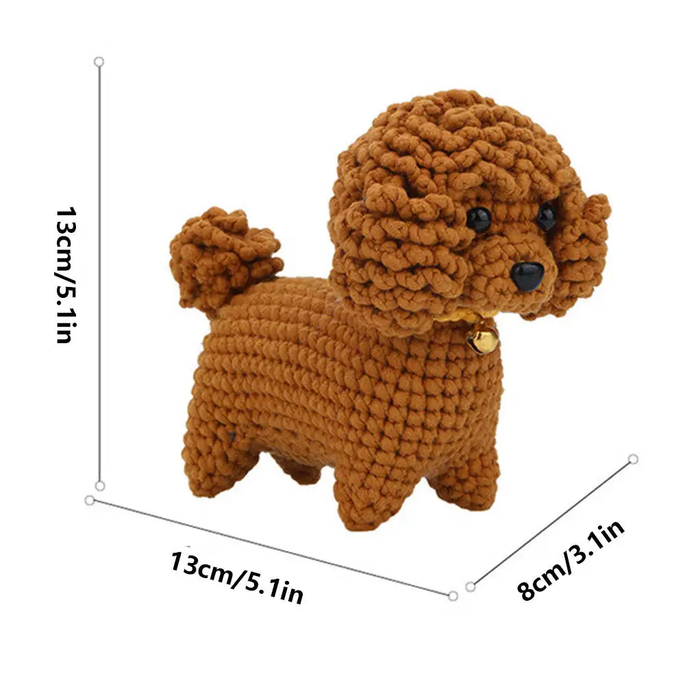 Dog Crochet Kit Cute Animal Crochet Kit Set Unique Gift Crochet Kit For Beginners Crochet Kit For Craft Lovers