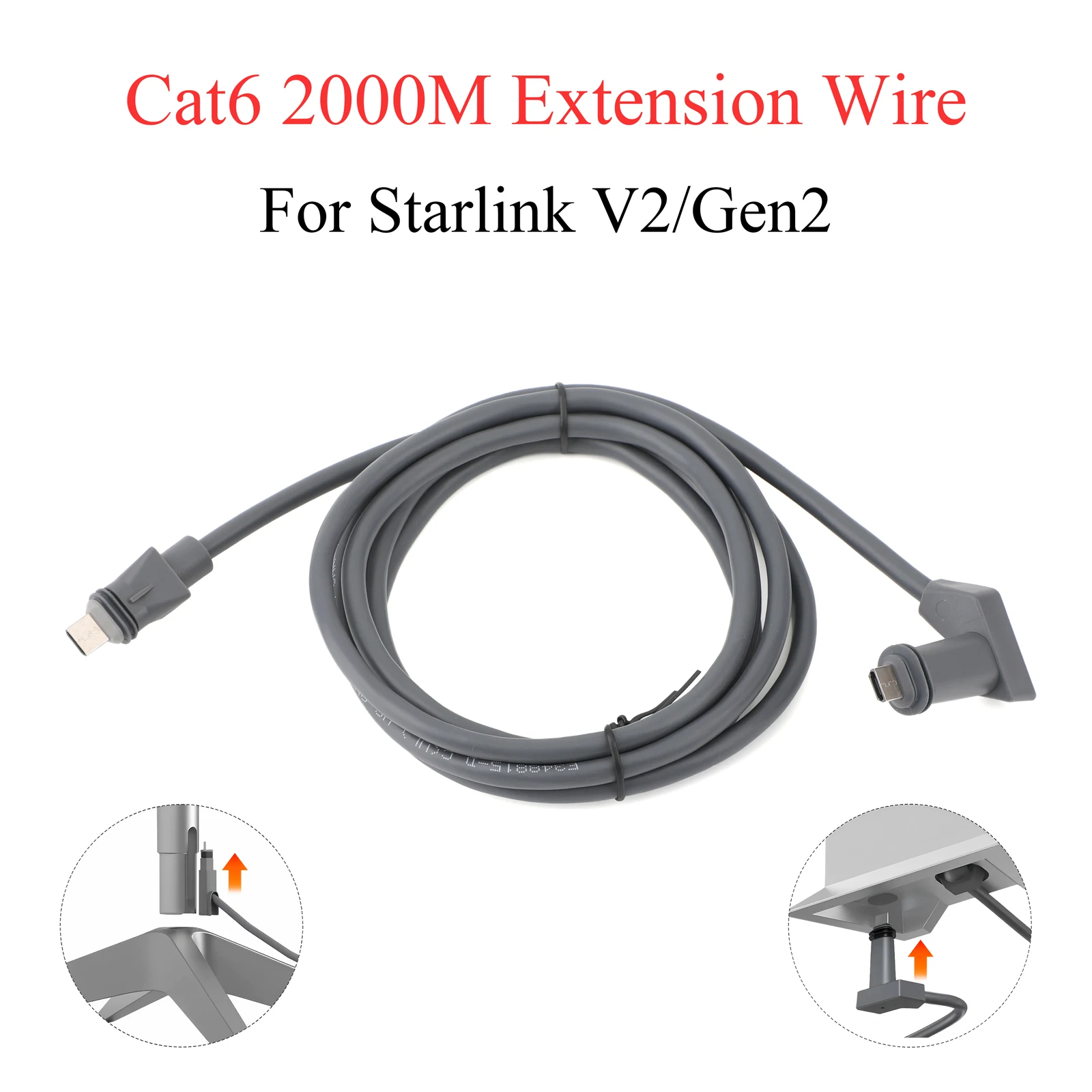 

For Starlink V2/Gen2 extension cable Cat6 Ethernet cable SPX plug to SPX plug