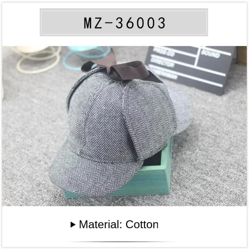 هولمز الأنابيب الدعائم هالوين مرحلة الأداء الدعائم المباحث قبعة Deerstalker المباحث شيرلوك معدات الزجاج المكبرة #6