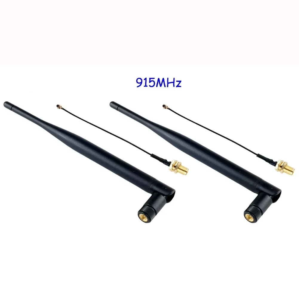 868 MHz/915 MHz 5 dBi omnidirektionaler LoRa-Antennenstecker mit Kabel für LoRaWAN Meshtastic (1/2/4 Stück)