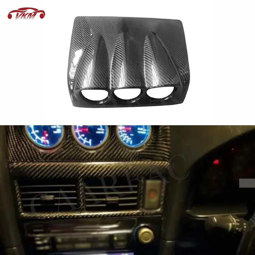 

Car Instrument Base Bracket Trim Cover Stickers For Nissan GTR R34 1999-2004 Carbon Fiber Interior Decoration Accessories