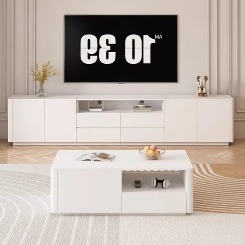 Universal Modern TV Stand Adjustable Big Black Designer TV Stand Minimalist Luxury Meuble Television Salon Living Room Furniture