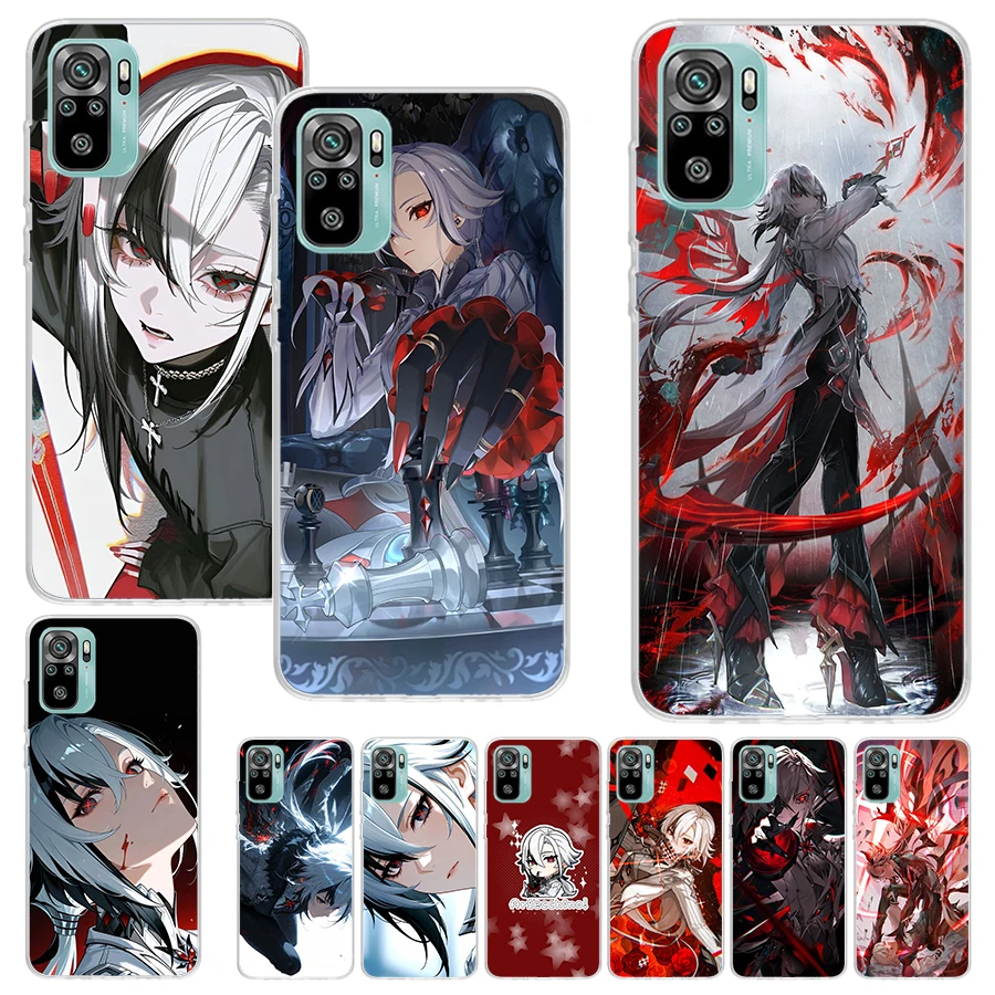 Мягкий чехол Arlecchino Genshin Impact Print для Xiaomi Redmi 14C 13C 12C 13 12 Phone Shell 10C 10A 10 9A 9C 9T 9 8A 8 7A 7 6A 6 Pr