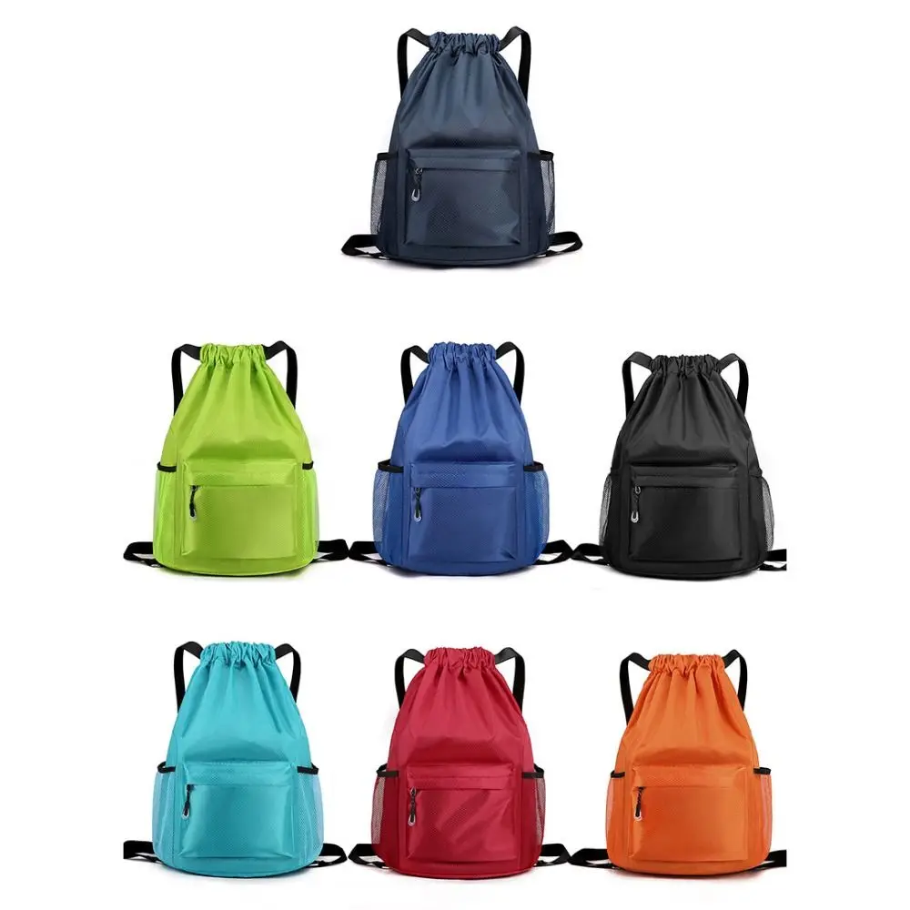 

High Quality Nylon Drawstring Backpack 5 Colors Drawstring Versatile Backpack Large Capacity Waterproof Computer Bag Unisex