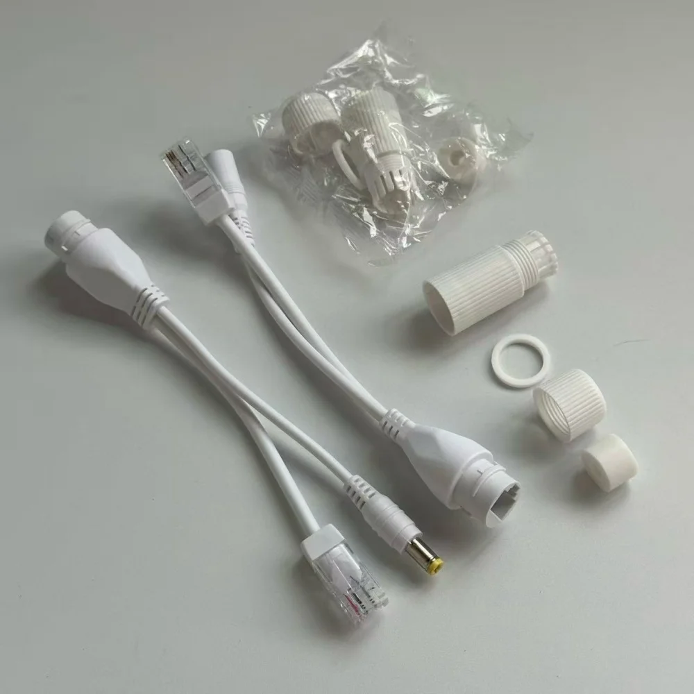 كابل POE الطاقة السلبية عبر كابل محول إيثرنت POE الفاصل RJ45 حاقن وحدة إمداد الطاقة لكاميرا IP #6