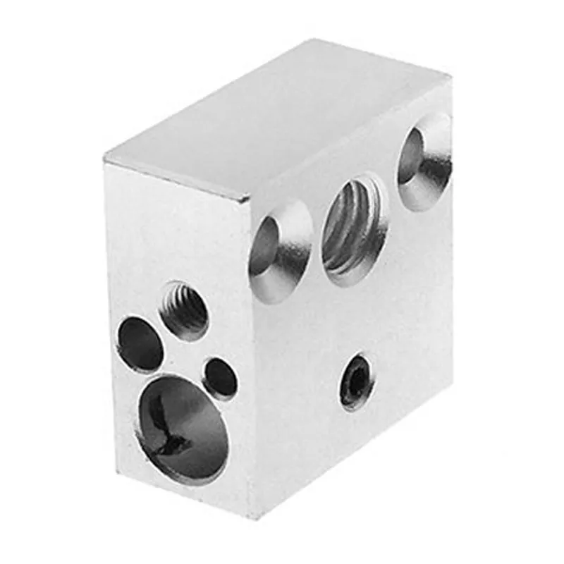 

3D-принтер с подогревом блока 20x20x10 мм металлический алюминиевый блок печатающая головка для CR-10 аксессуары для 3D-принтеров