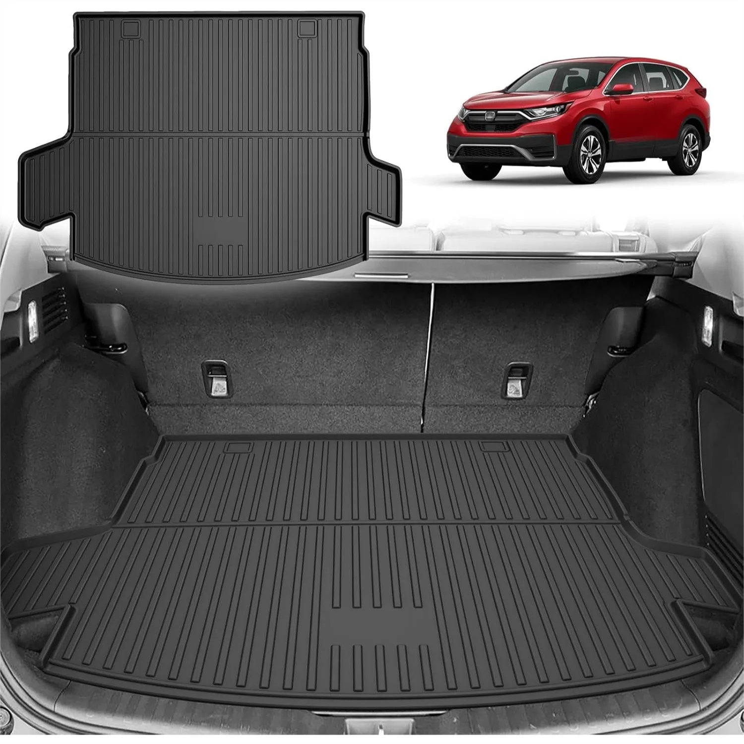 

Custom Fit Cargo Liner for 2020-2022 Honda CR-V Hybrid, All Weather TPE Trunk Mat, Non-Slip, Easy Clean