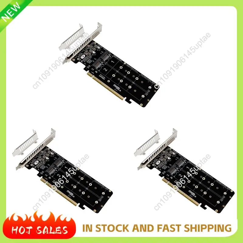 

N88R 3X Double-Sided 4-Disk NVME RAID Card Pciex16 To M.2 M-Key Nvmex4ssd 2U Server RAID Array Expansion Adapter Split Card