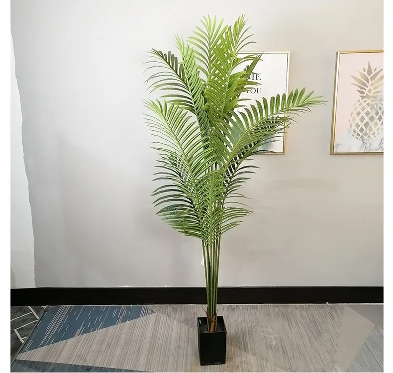 Large Artificial Plant 120cm 150cm 180cm Green Plastic PE Tree Fake Dypsis Lutescen Home Office Garden Interior Decoration