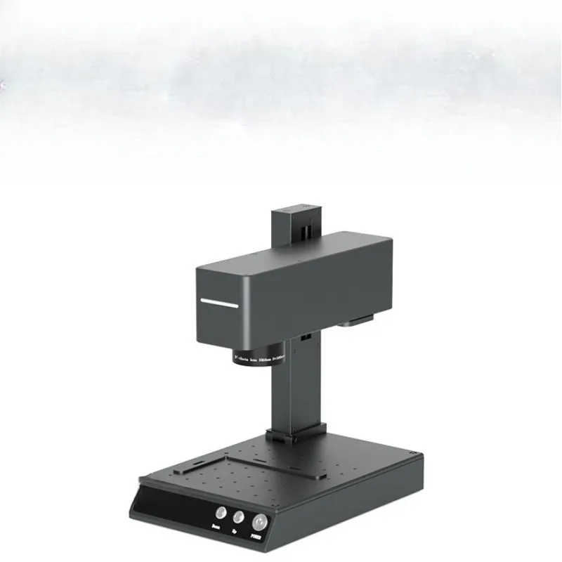 Macchina per marcatura laser Macchina per la codifica in plastica e acciaio inossidabile a doppia luce interamente in materiale Incisione automatica di piccoli metalli