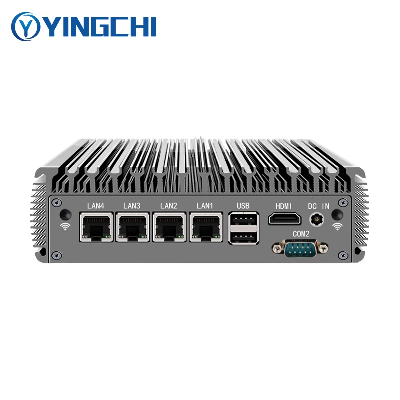 Imagem -05 - Yingchi-roteador Fanless Soft Mini pc Intel Celeron J4125 N5095 Pentium J6426 4x2.5g Portas Lan hd e Vga Appliance Firewall Intel Celeron