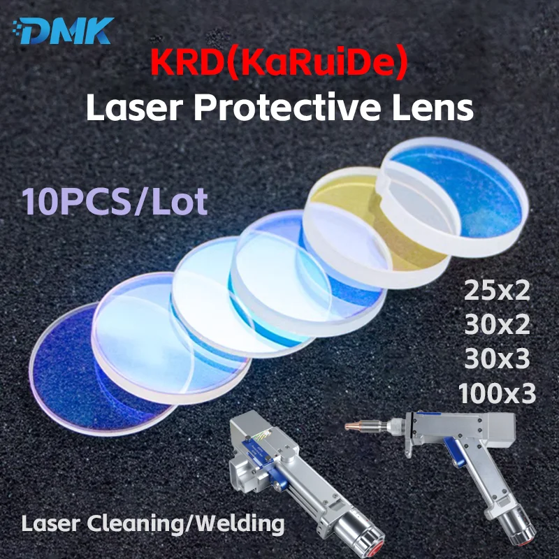 10Pcs/Lot Krd Laser Welding Laser Cleaning Protective Windows Lens 25*2 30*2 30*3 For SCXF-5S SCXF-3S SCQX-1S Weld/Clean Head-image
