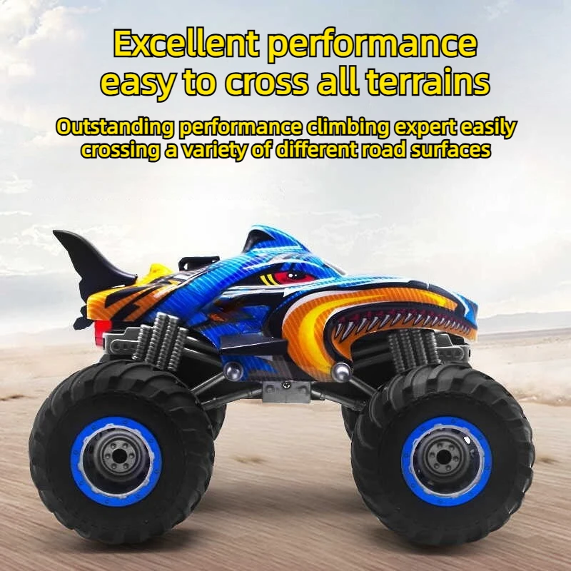 

RC Off-road Vehicle 2.4GHz USB Charging with Sound Light Water Spray Effects Long-lasting Range RTR All-terrain Monster Crawler
