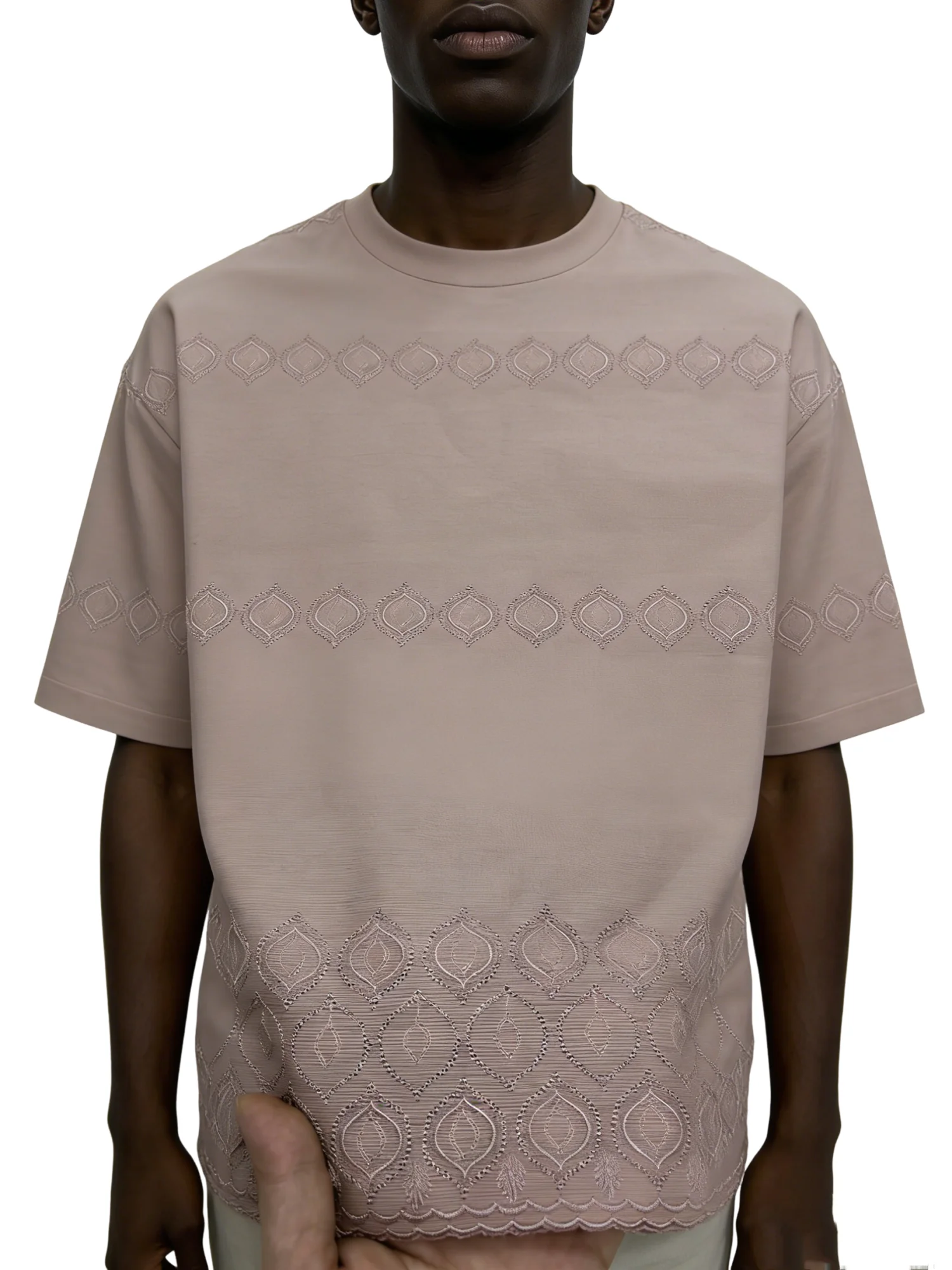 

Classic 5 Yards Nigerian 100% Cotton Polish Satin Embroidery Fabric High Quality Swiss Voile Lace Material For Men Dubai Style