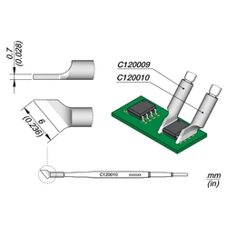 1 Piece C120-010 Soldering Iron Tip For JBC Work With Micro Tweezer PA120