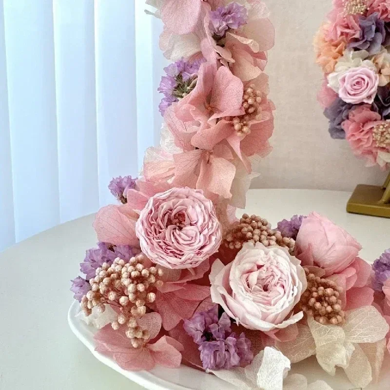 

French High-end Light Luxury Floral Decoration, Dining Table, Living Room, Balcony, Bonsai, Indoor