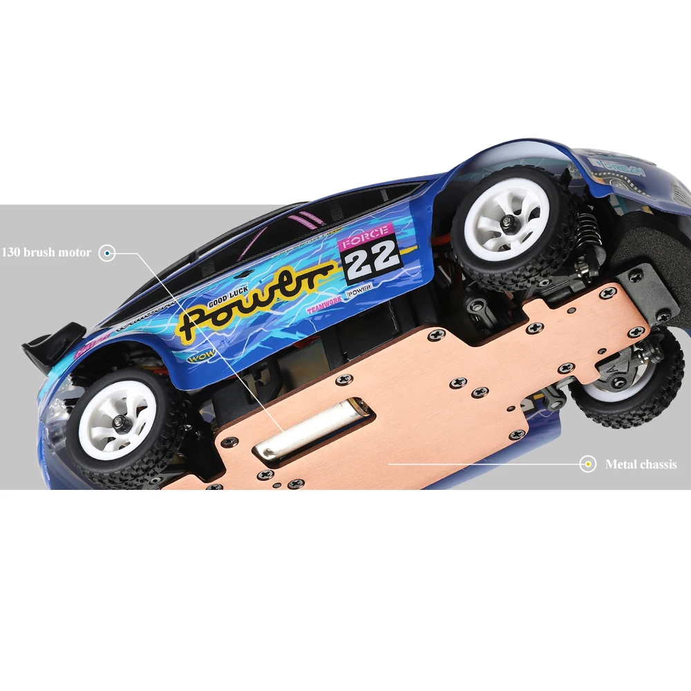 WLtoys 284010 2.4G RC auto con luce a LED 4WD telecomando Drift Cars giocattoli da corsa professionali modello GTR per regali per bambini