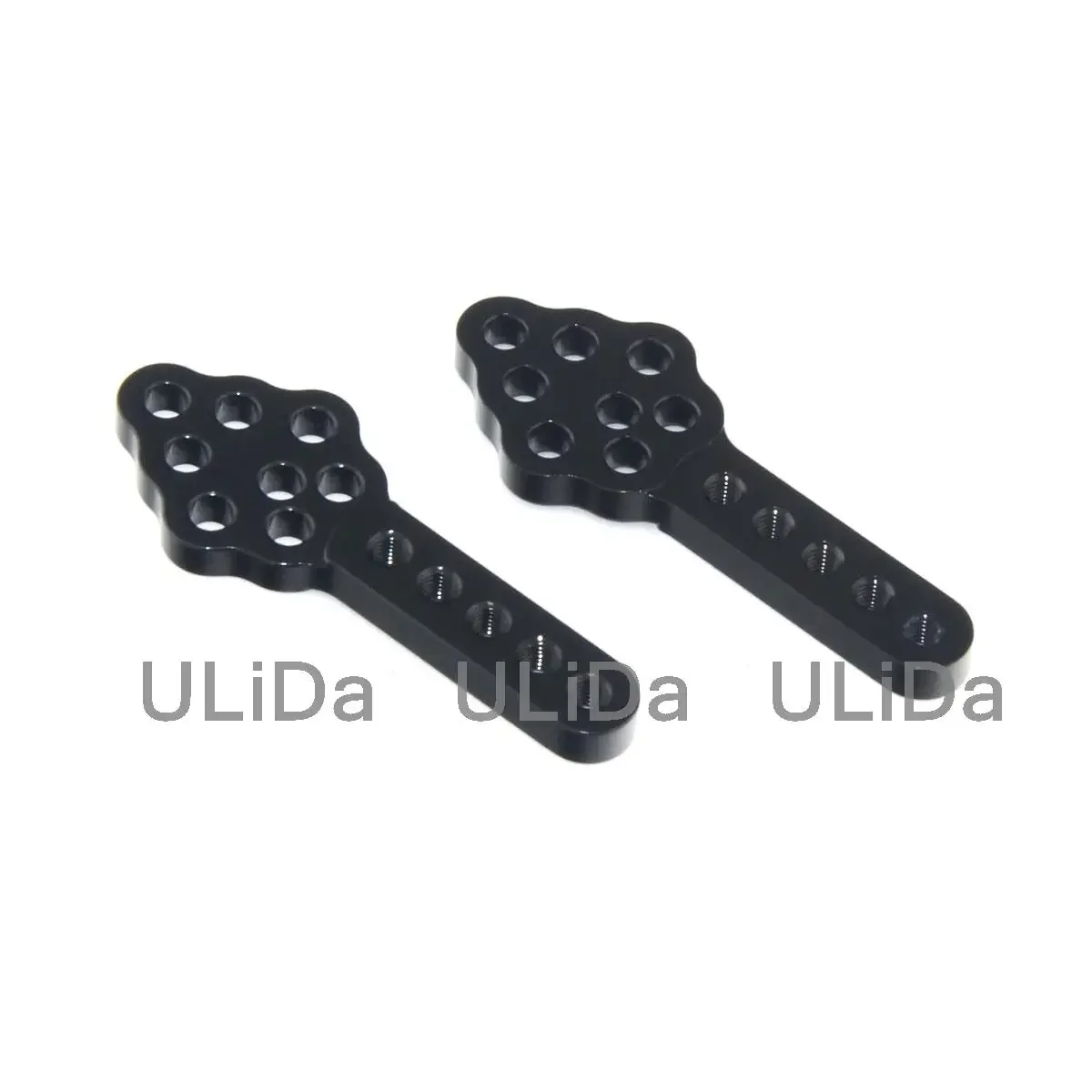 2x Holes Adjustable Shock Absorber Seat Mounting Plate Bracket Angle Height Base Stand for RC Car Tamiya Axial Scx10