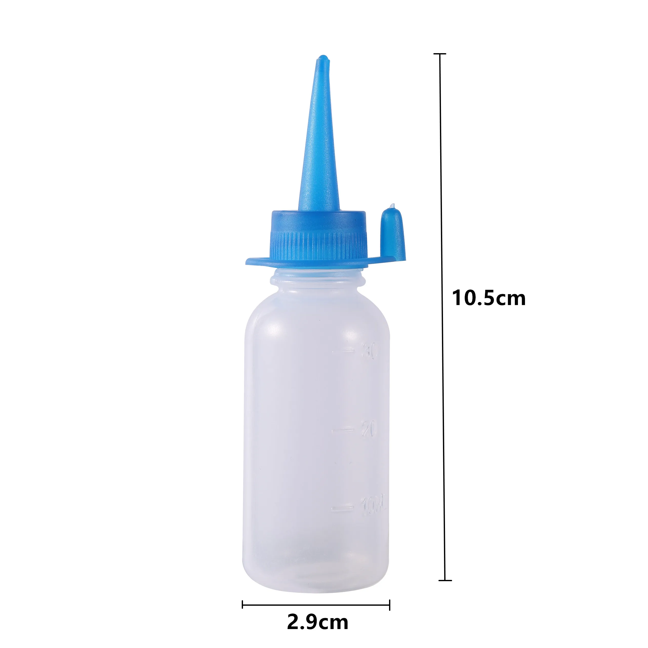 30Ml 10pcs/pack PE Laboratory Wash Bottle With Scale Plastic Squeeze Bottle With Screw Cap Tattoo Wash Clear White Plastic New