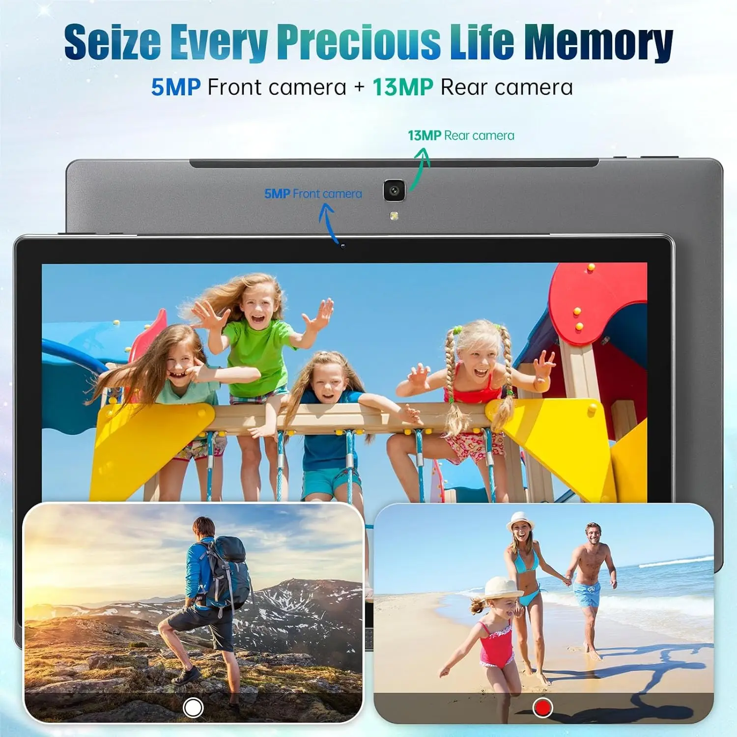 Newest 14.1 Inch Large Screen Tablet Pc MTK6797 Deca-Core 12+256GB 1920*1080 IPS Bluetooth WiFi Android 12 Tab Mediapad Laptop