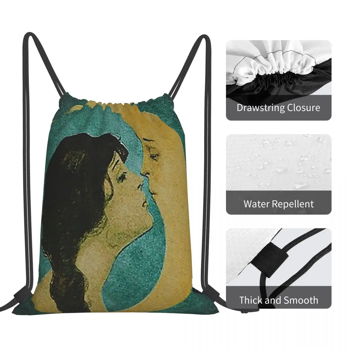 Dear Moon Backpacks Multi-function Portable Drawstring Bags Sports Bag Book Bags For Man Woman Students