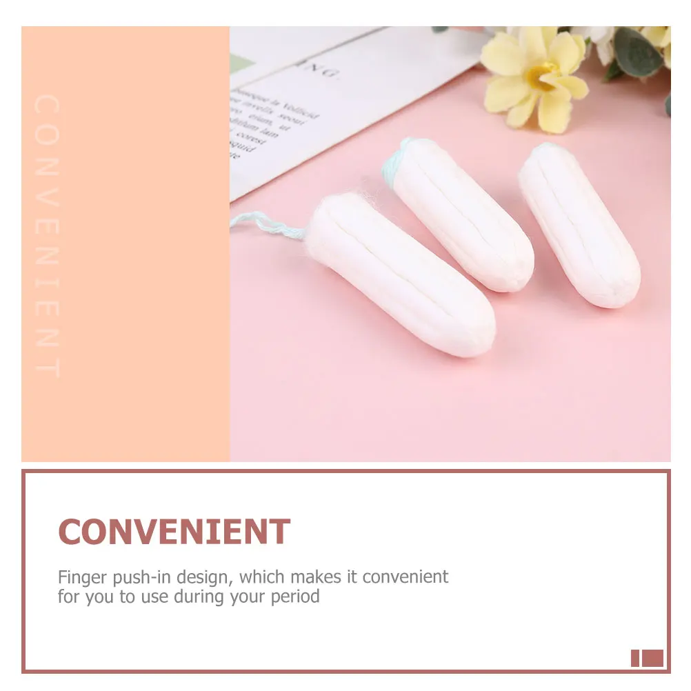 50 Uds. De tampones sanitarios de algodón desechables, seguros, transpirables, ligeros, de uso único, productos menstruales femeninos, tampón sanitario