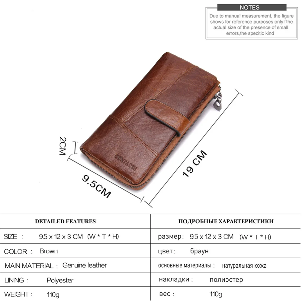 ماجيك حكاية جلدية فاخرة الرجال محافظ عالية الجودة طويلة مخلب المحفظة حامل بطاقة محفظة للعملة جيوب الهاتف المال كليب حقيبة رجالي #2
