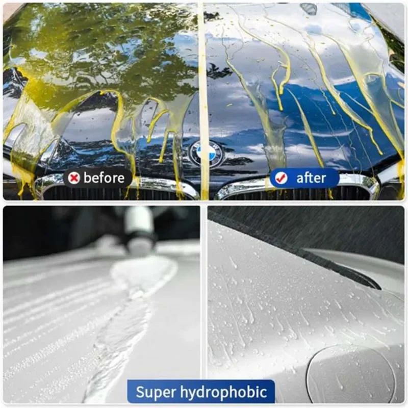 Ceramic Car Nano Coating Wax Polish Spray Auto Body Paint Care Hydrophobic Crystal Coating Longlasting Protection Car Detailing