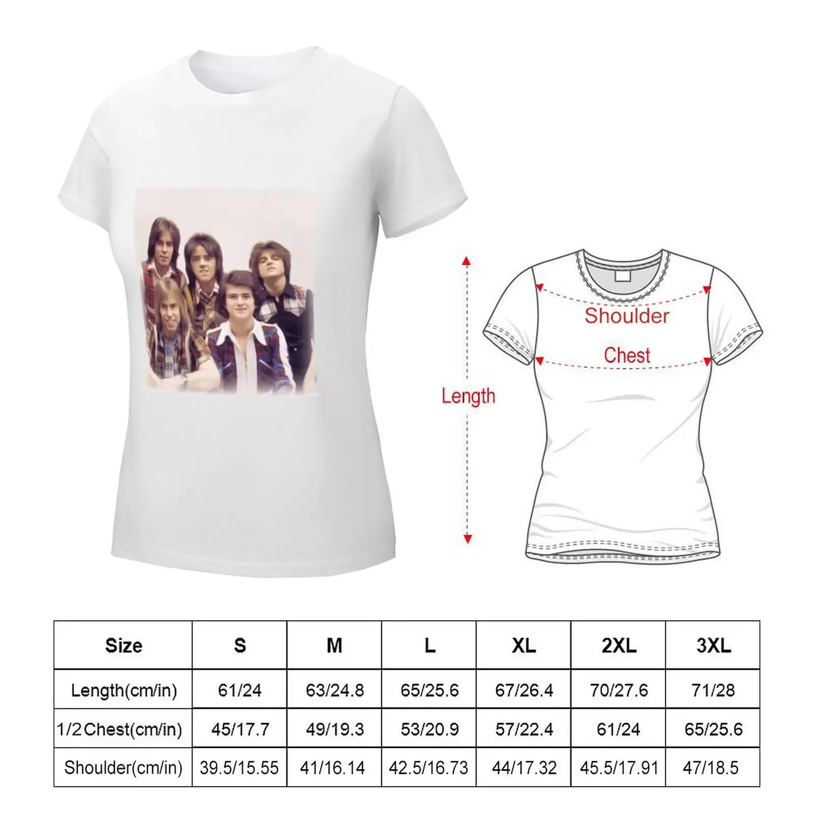 The Bay City Rollers T-shirt oversized tees western t shirts for Women