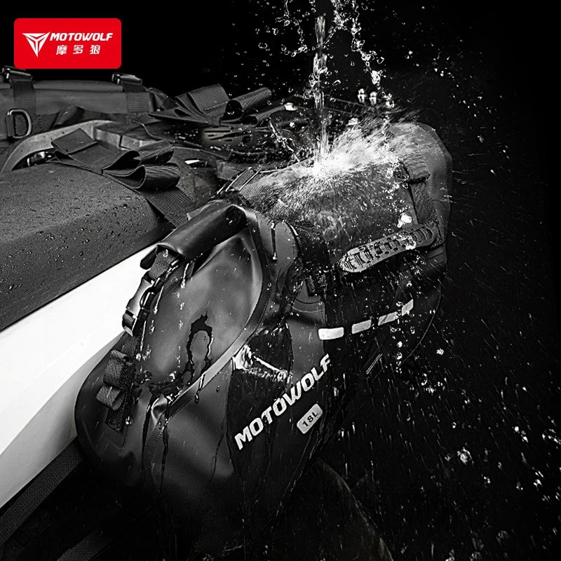 

Водонепроницаемая сумка для мотоцикла, велосипедное оборудование, быстросъемная боковая сумка на заднее сиденье, большая вместительная посылка для велосипедного хвоста