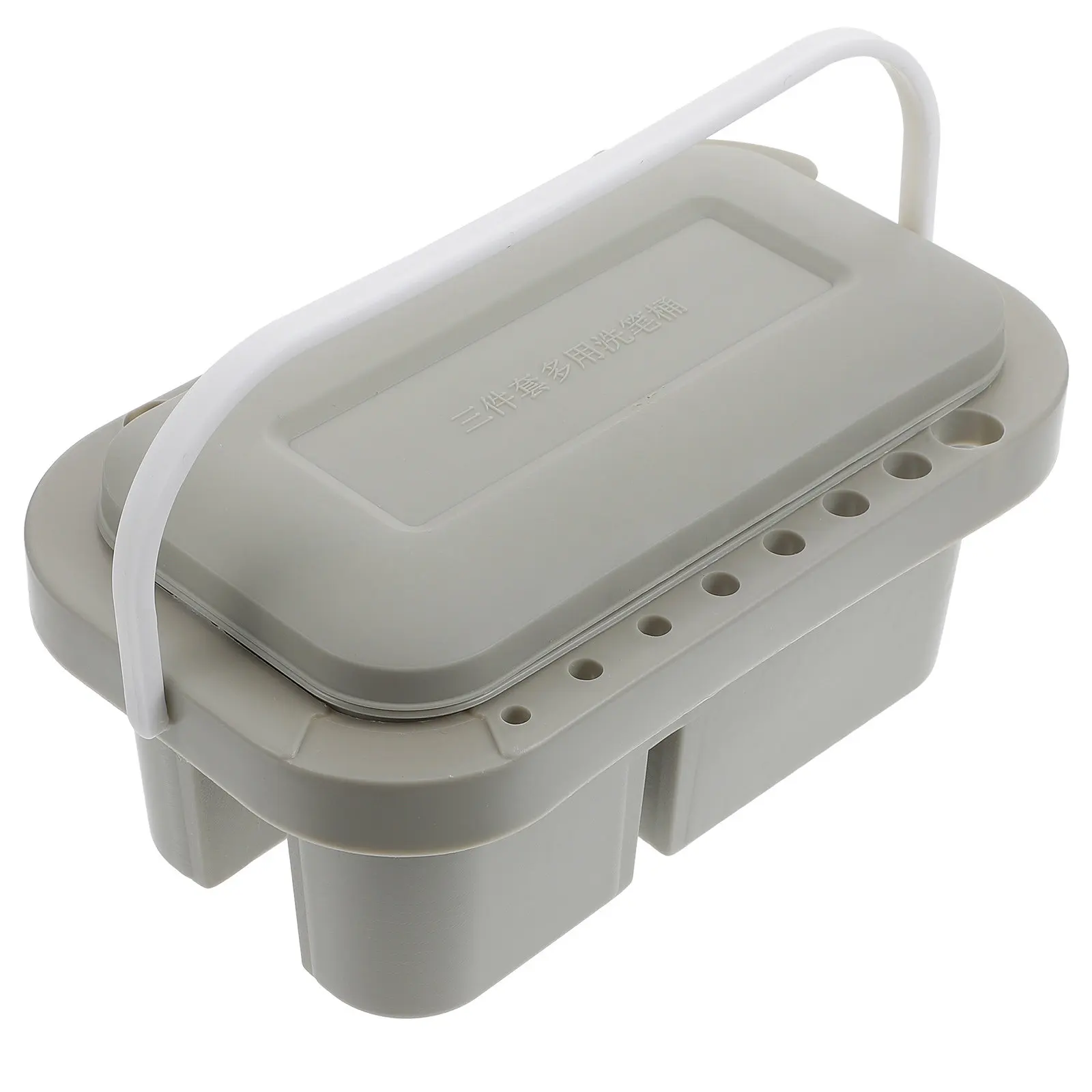 Compact Paint Brush Cleaner Washer Basin with Mixing Tray Function Space-Saving Portable Design for Artists Adults Craft
