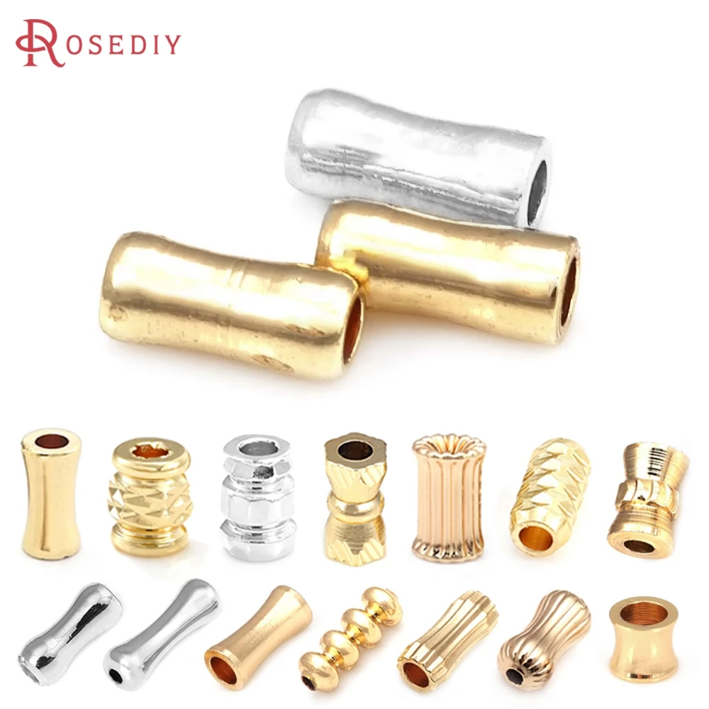 

18K Gold Color Brass Waist Shape Bracelets Spacer Beads High Quality Jewelry Making Necklace Diy Accessories