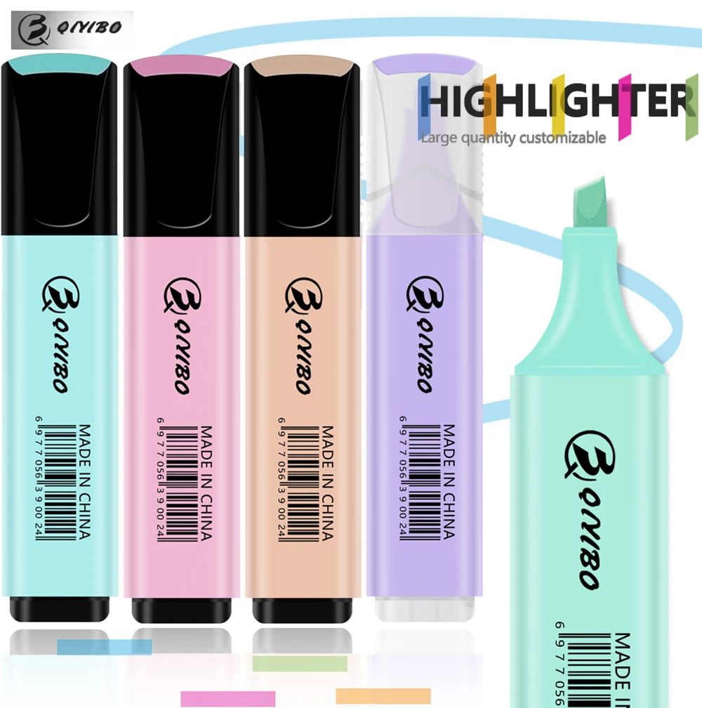 4/6 Farbset Text marker Marker Makronen farbe Meißels pitze Markierung stift fluor zierend zum Zeichnen Büro Schule Kunst Briefpapier – Detail 6