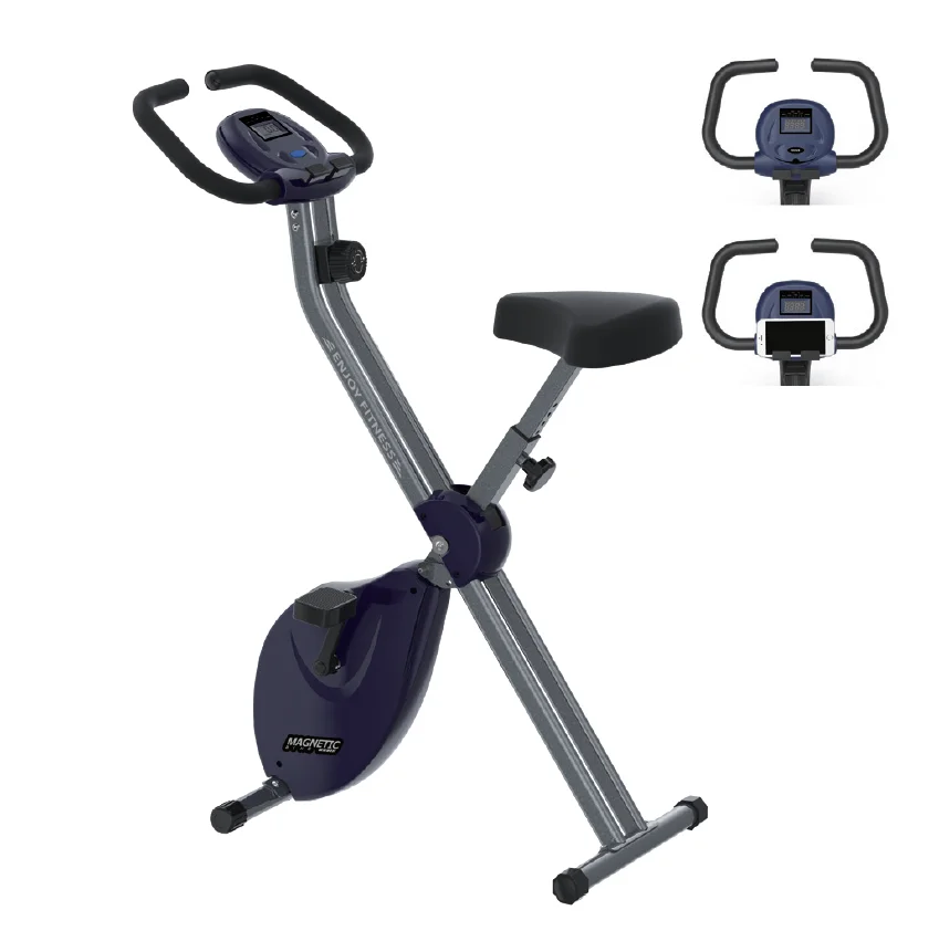 

Factory New Design Home Use Folding Magnetic Exercise Bike X Bike Upright Bike with Phone Holder