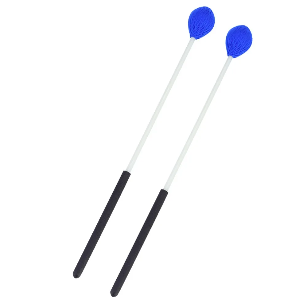 ​ ​ Manijas de Fibra de Vidrio ​   Baquetas de marimba con cabeza de hilo ​ ​ Ligero ​ Azul ​ Baquetas para Vibrafono ​ ​ 14.2 * 1.4 pulgadas