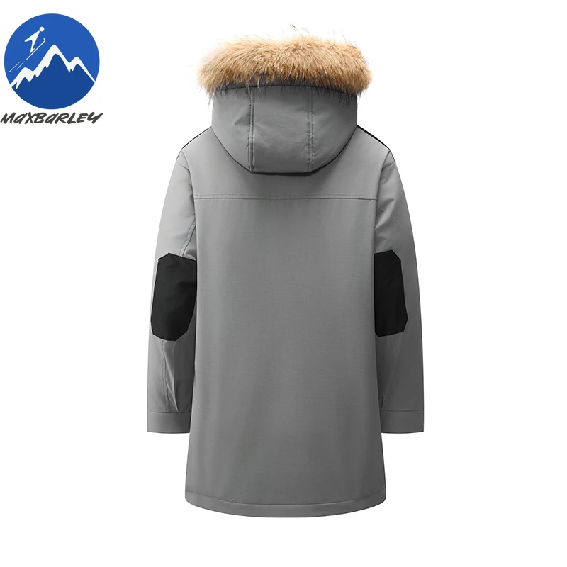 Maxbarley New Down Jacket Fashion 90% Duck Down Hardshell Ski Anti-Cold Parka Casual Daily Style Autumn Winter Puffer Coat