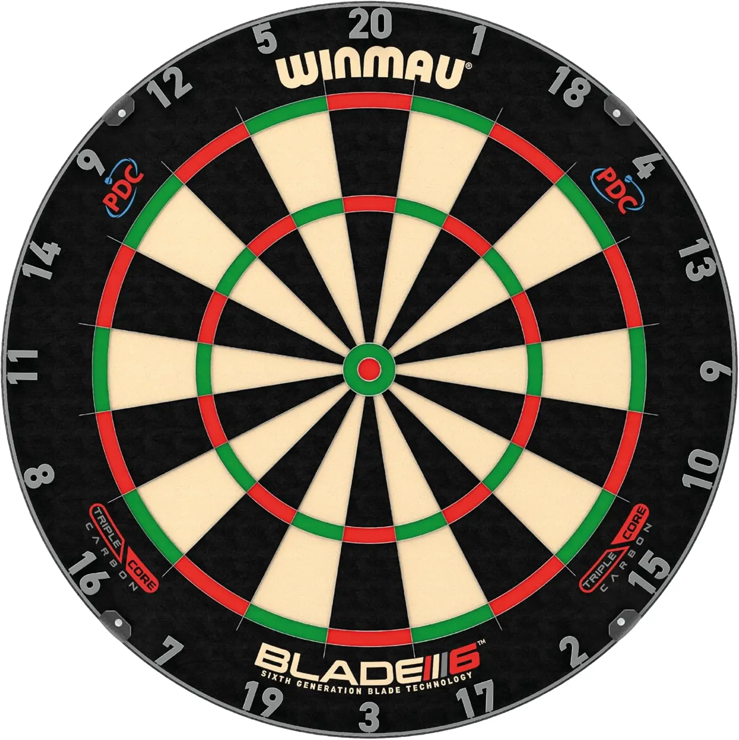 Blade 6 Professional Bristle Dartboard - Official Tournament Specification