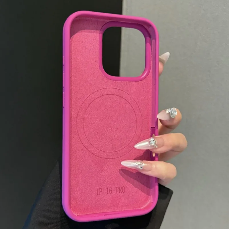 Original Liquid Silicon Magsafe Case For iPhone 17 Air 16 15 Plus 14 13 12 11 Pro Max Magnetic Wireless Charge Soft Rubber Cover - náhled 3