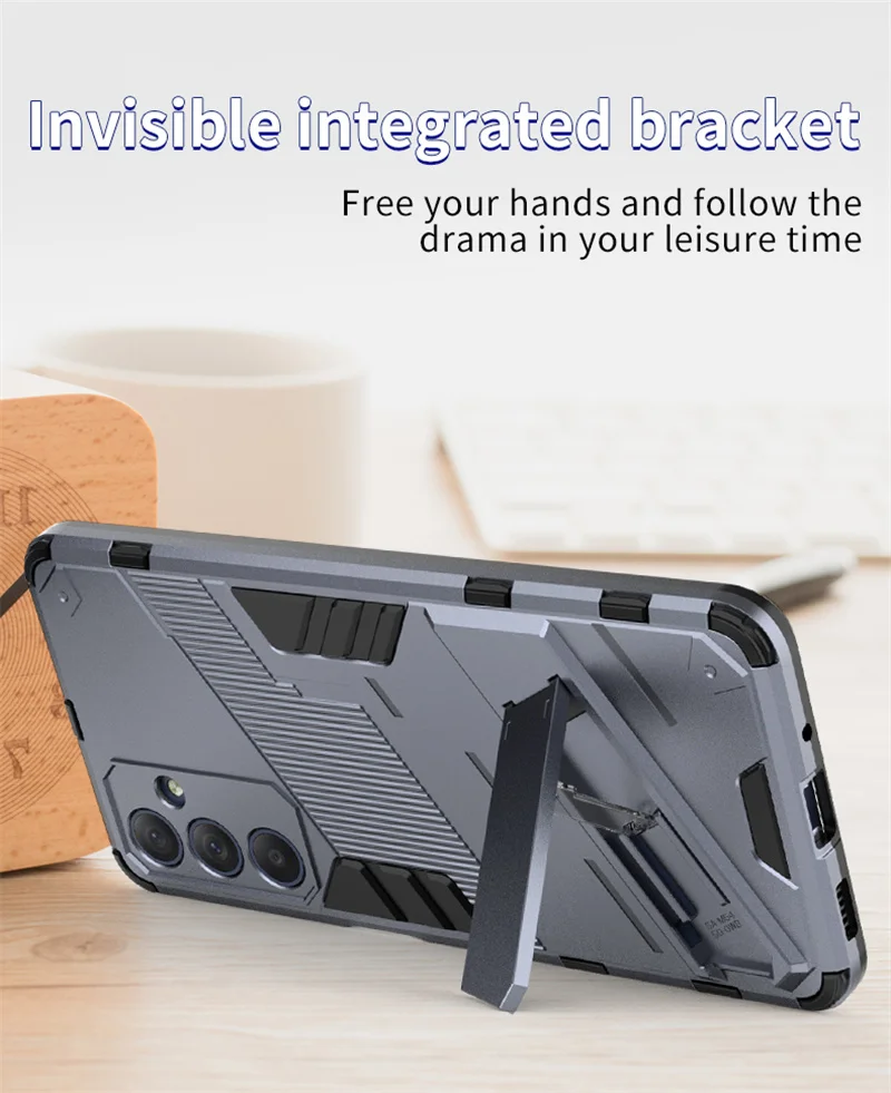 For Samsung Galaxy M54 M14 F14 5G Case Armor Shockproof Coque For Galaxy A14 A24 A34 A54 A04 E A04S Magnetic Holder Stand Cover