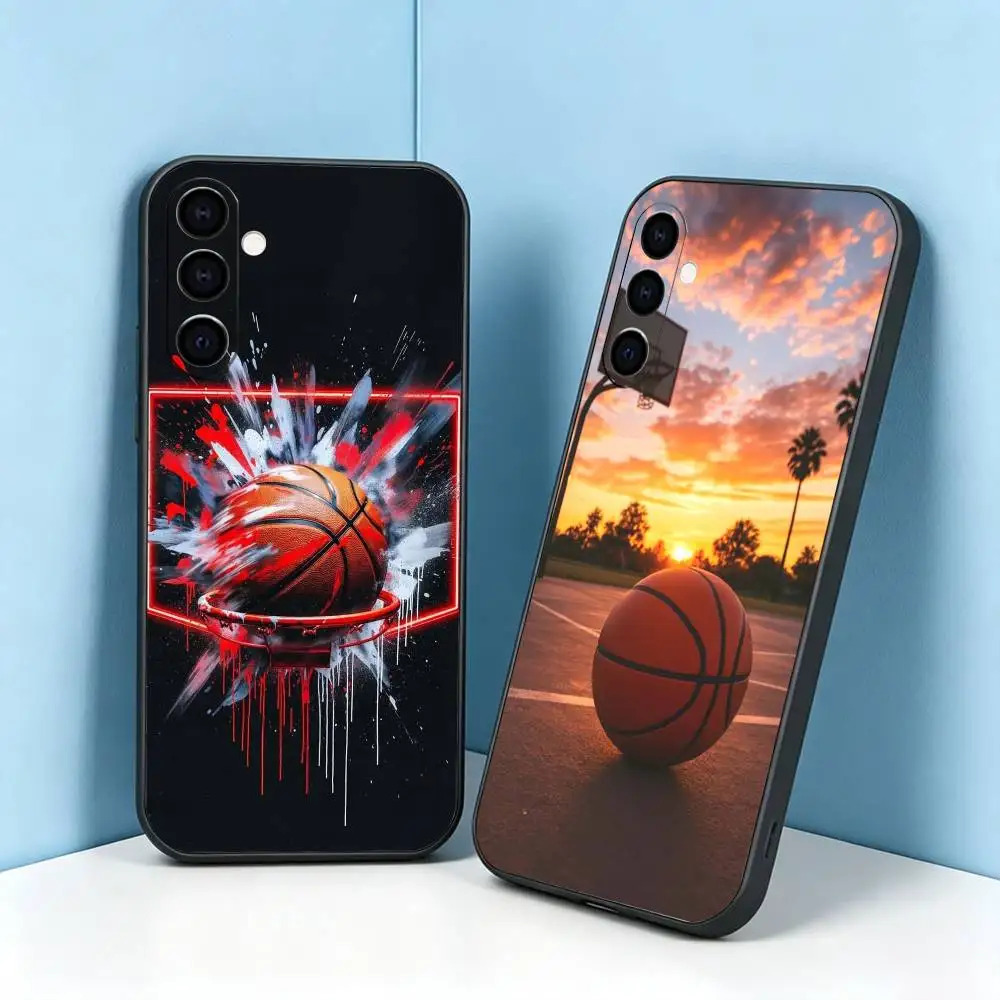 Basketball Basket Sports  Phone Case For Samsung Galaxy A73,A72,A71,A70,A53,A52,A51,Others Soft Black Cover Gift