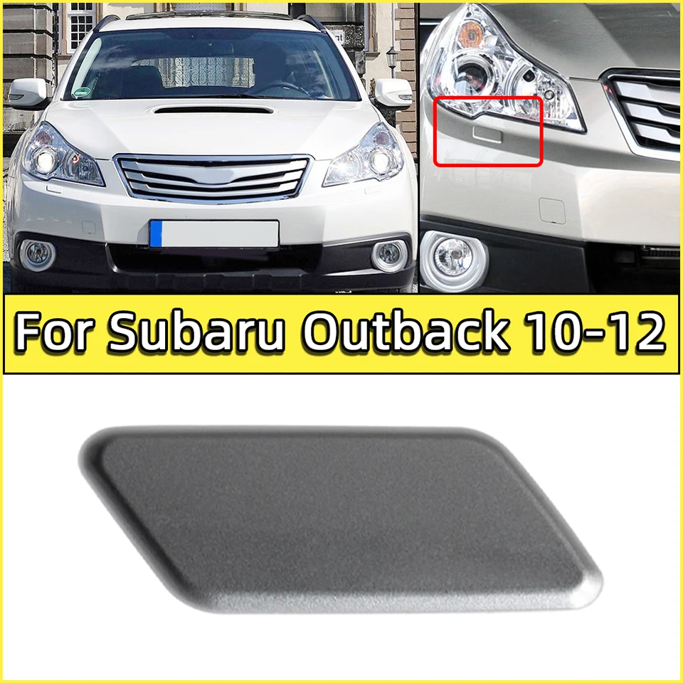 Car Front Bumper Headlight Washer Nozzle Cover Cap For Subaru Outback 2010 2011 2012 Headlamp Cleaner Sprayer Jet Lid Garnish