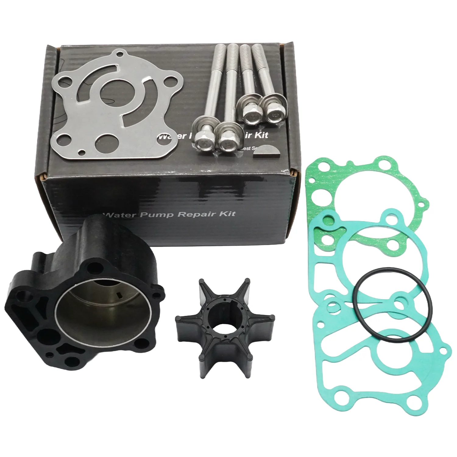 

Marine Water Pump Impeller Repair Service Kit with Housing For Yamaha 75 80 90 100 HP 4 Stroke Outboard Engines 67F-W0078-00