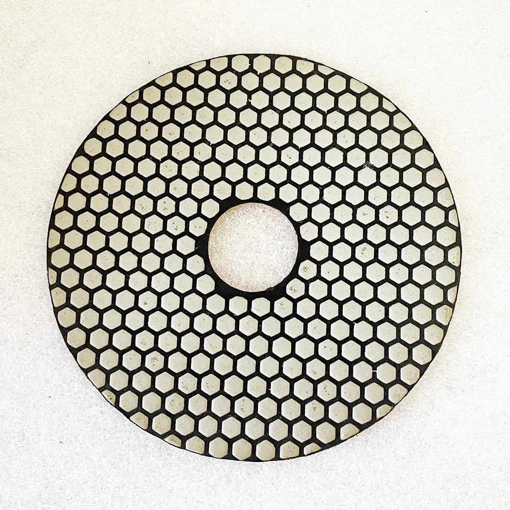 2PCS/Set 8 Inch 200mm Dry Polishing Pad Sharp Type Flexible Diamond Polishing Pad For Granite Marble Stone Sanding Disc