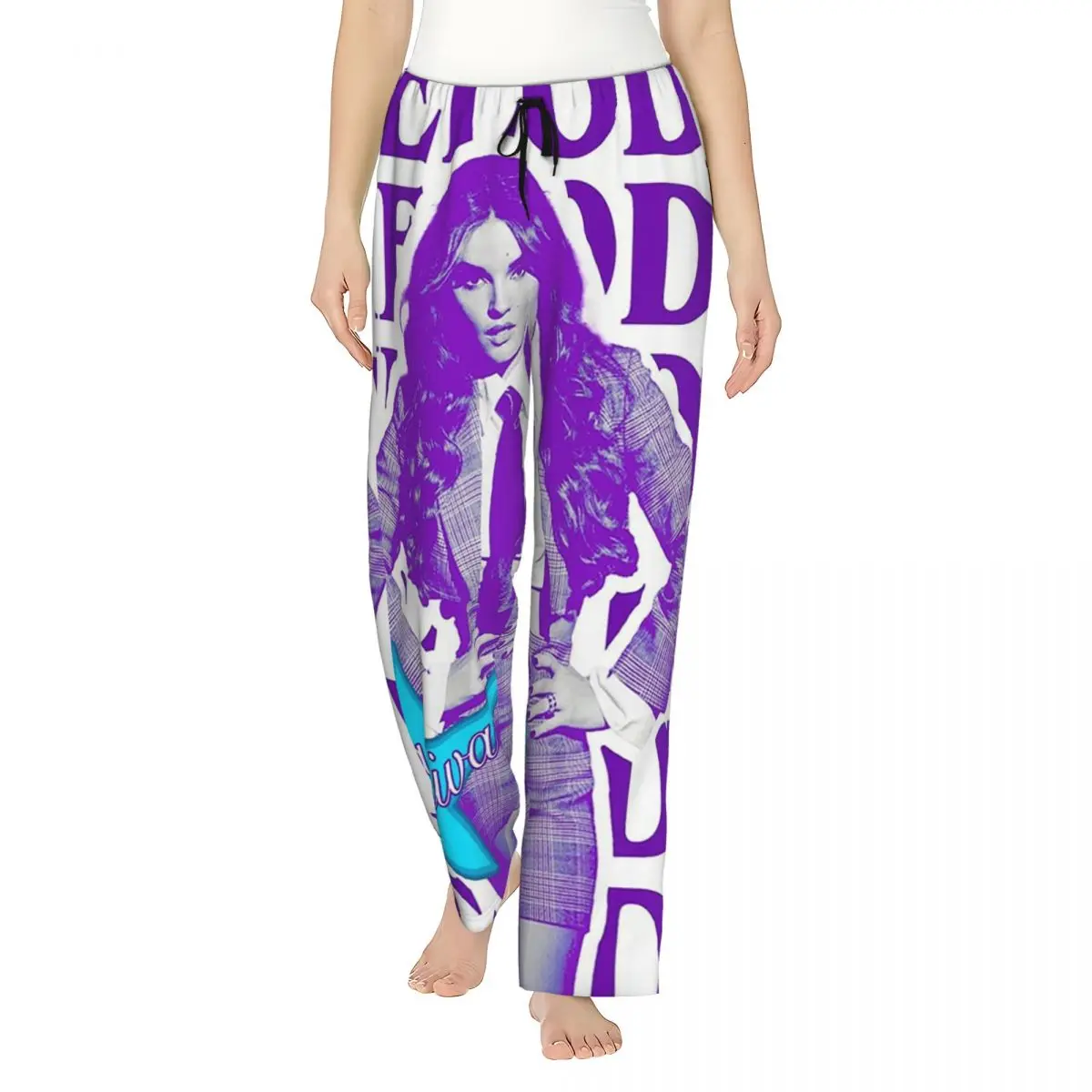 

Custom Melody Esa Diva Spain Eurovision Merch Women Pajama Pants Lounge Sleep Sleepwear Bottoms with Pockets