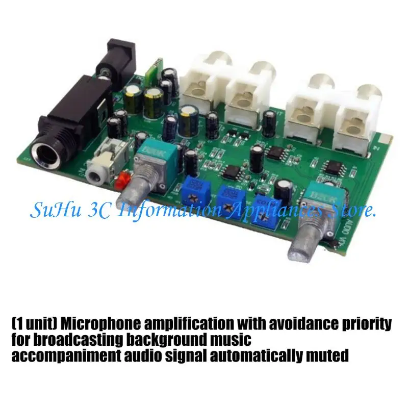 Stereo Audios Mixer Priority Sound Ducking Controller Sound Connectors For Clear Broadcast Low Energy Consumption